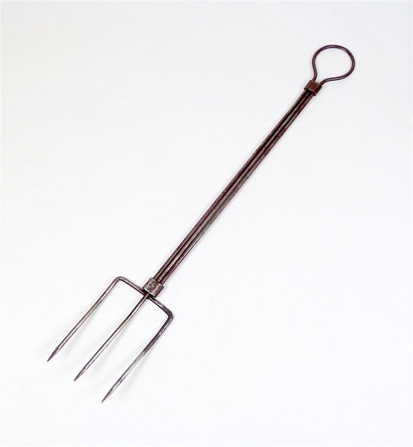 Vintage Telescopic Extending Wirework Fire Toasting Toast Fork Circa 1940s British Made Camping