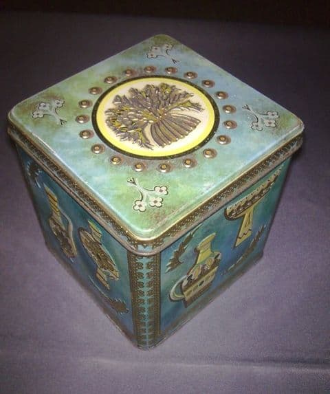 Vintage Tin Baret Ware Art Grace No. 65 TB20 Egyptian Artifacts Circa 1950s