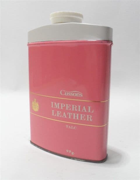 Vintage Tin Cussons London Imperial Leather Perfumed Talcum Talc Powder 99g gram 1970s c/w Contents
