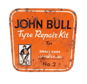 Vintage Tin John Bull Rubber Co Leicester Small Car Motor Cycles No2 Repair Outfit Circa 1950s
