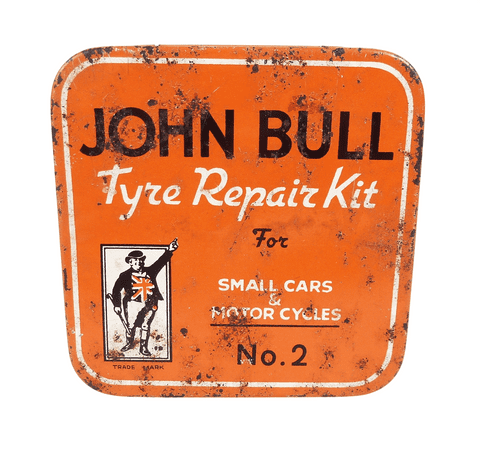 Vintage Tin John Bull Rubber Co Leicester Small Car Motor Cycles No2 Repair Outfit Circa 1950s