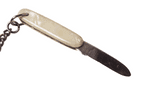 Vintage Tiny Mini Miniature German Pocket Knife Irish Jaunting Car c/w Key Chain Celluloid Souvenir