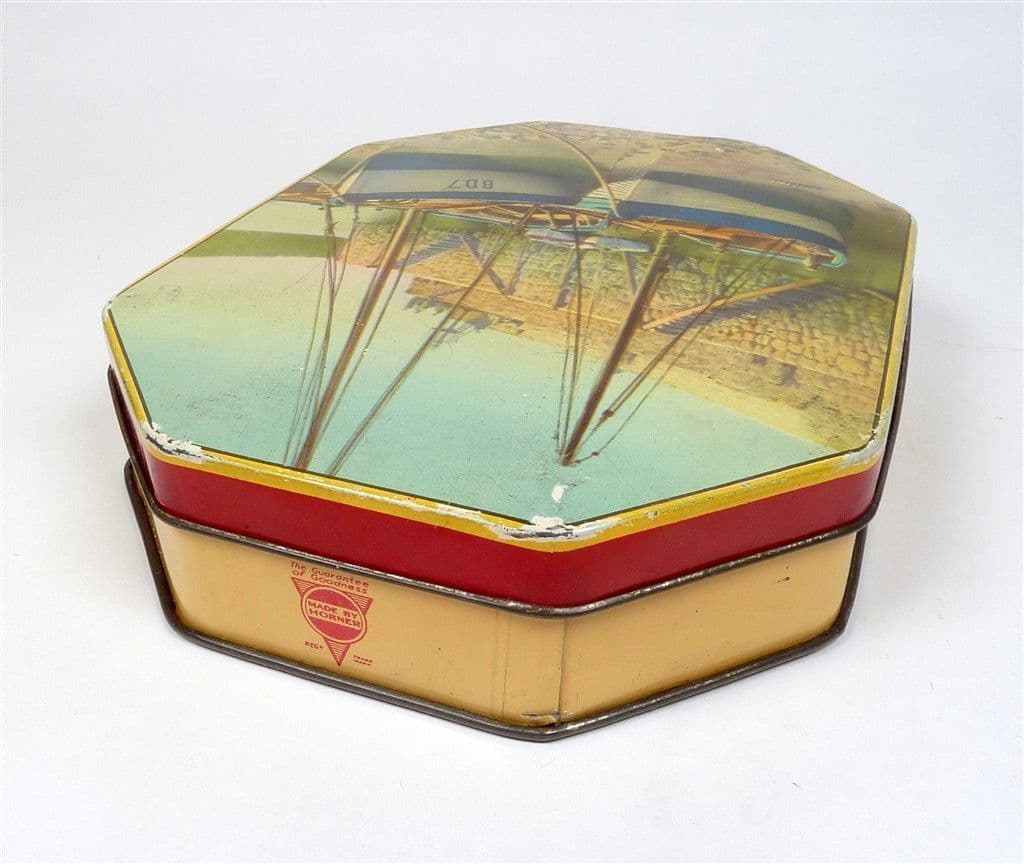Vintage Toffee Horners Sweet Tin George W Horner Durham Cornish Boats ...