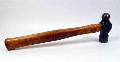 Vintage Tool 1 1/2 lb Ball Pein Hammer 14.5" Long Hickory Handle