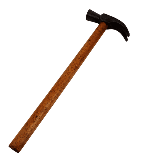 Vintage Tool 2 1/2oz Small Claw Hammer 8.25" Handle Metal Wood Work Crafts Model Making Childs?