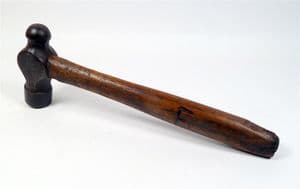 Vintage Tool 2lb Ball Pein Hammer 13" Length Handle Carved with a 'F' Forge Engineer Blacksmith