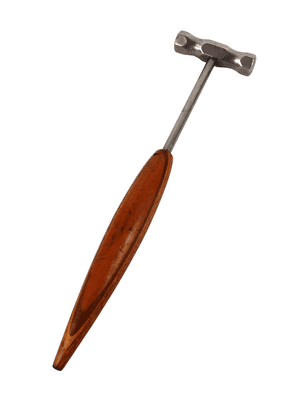 Vintage Tool  3 1/2oz Jewelers Hammer 8 1/2" Handle Hexagon Head Metal Work Crafts