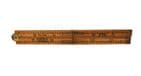Vintage Tool 4 Fold Boxwood Brass Rule Ruler Rabone Hockley Abbey Birmingham 12