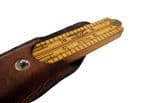 Vintage Tool 4 Fold Boxwood Brass Rule Ruler Rabone Hockley Abbey Birmingham 12