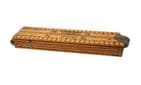 Vintage Tool 4 Fold Boxwood Brass Rule Ruler Rabone Hockley Abbey Birmingham 12