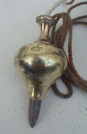 Vintage Tool Edward Preston Birmingham England Inverted Onion Type Plumb Bob No.2 Circa 1910/30s