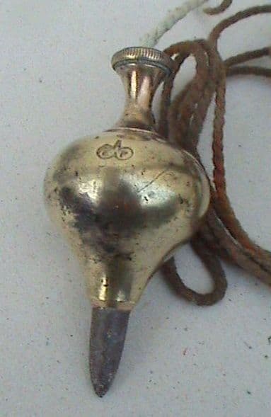 Vintage Tool Edward Preston Birmingham England Inverted Onion Type Plumb Bob No.2 Circa 1910/30s