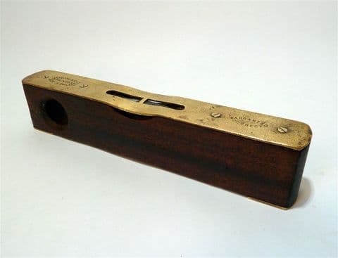 Vintage Tool John Rabone & Sons Birmingham Hardwood & Brass Spirit Level Circa 1950s