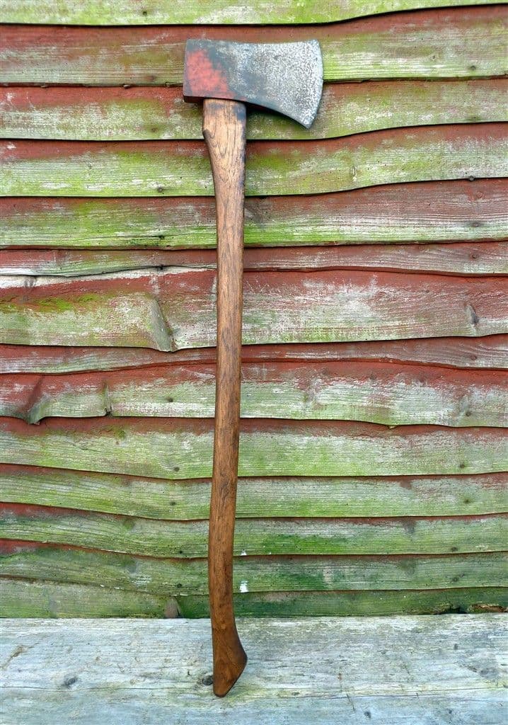 Vintage Tool Long Handled 5 3/4lb Long Handled Diamond Axe Hickory Shaft Woodworkers Chopping Wood