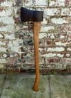 Vintage Tool Long Handled 7lb Elwell Wednesbury Felling Axe Wood Shaft Woodworkers Chopping Wood