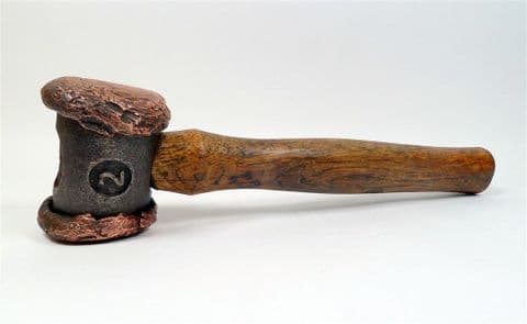 Vintage Tool Wood & Copper #212 Thor Hammer Co Birmingham No. 2 Size Mallet Quality