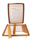 Vintage Toy Original 1950s Childs Boxed Wood Framed Weaving Loom Crafting
