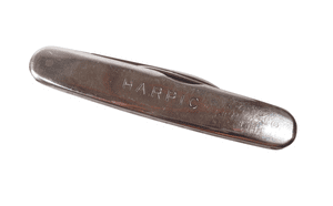 Vintage Turner Sheffield Harpic Reckitt & Sons Ltd Pocket Pen Knife Advertising Cutlers to HM King