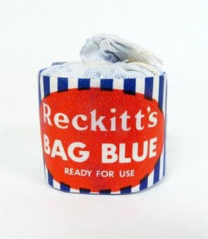 Vintage Washing Laundry Reckitt's Bag Blue Reckitt & Coleman Hull Dolly Bag 1960s NOS Dolly Blue