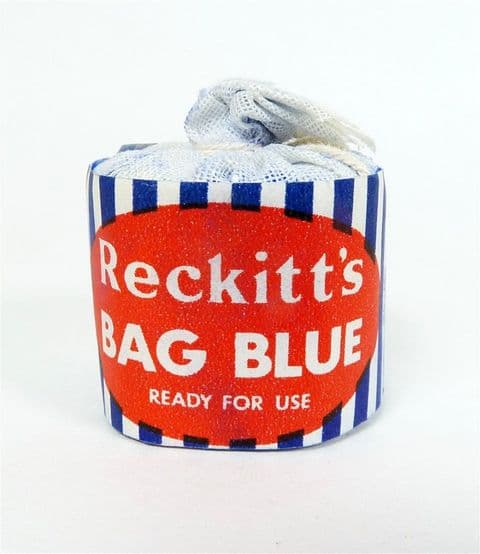 Vintage Washing Laundry Reckitt's Bag Blue Reckitt & Coleman Hull Dolly Bag 1960s NOS Dolly Blue