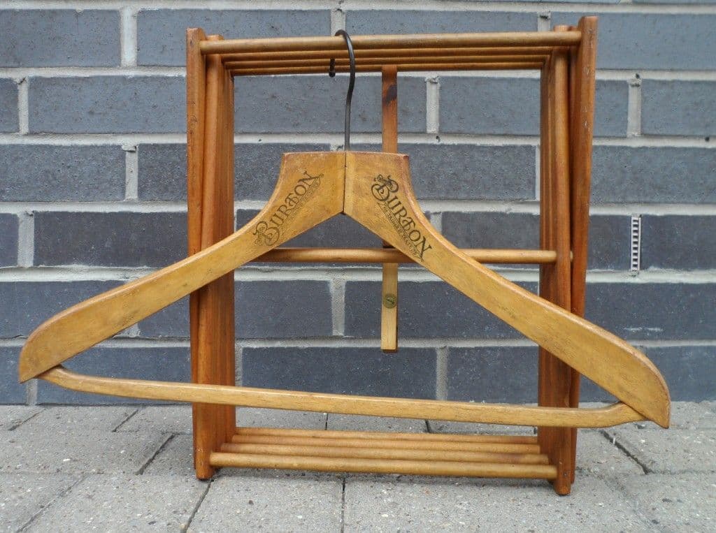 Vintage Washing Laundry Small Wooden Concertina Clothes Maiden Horse