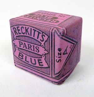 Vintage Washing Laundry Whitener Reckitt's Paris Crown Blue Square Reckitt Hull Dolly Bag Tub Red
