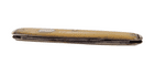 Vintage White Celluloid Shield Cartouche Folding Folder Pocket Pen Knife Forged Steel Foreign 1930s
