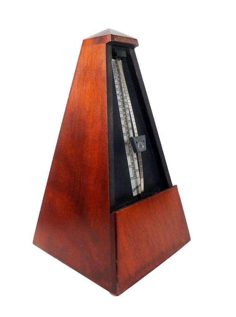 Vintage Wittner Germany Maelzal Type Clockwork Metronome Wood Wooden Casing FWO Music Piano Musical
