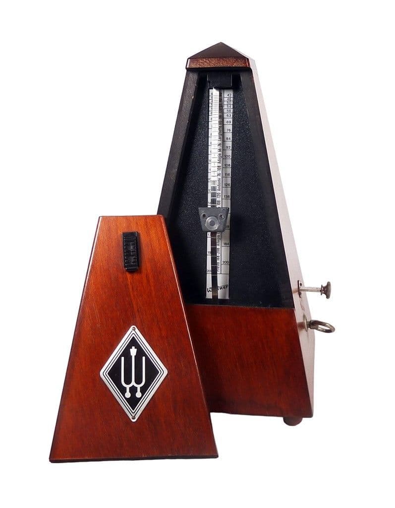 Vintage Wittner Germany Maelzal Type Clockwork Metronome Wood Wooden Casing FWO Music Piano Musical