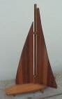 Vintage Wood Wooden Boat Yacht New Zealand Timber Sovereign Woodworkers Ltd, Circa 1960s