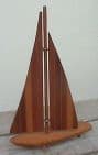 Vintage Wood Wooden Boat Yacht New Zealand Timber Sovereign Woodworkers Ltd, Circa 1960s