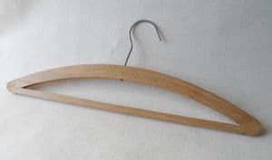 Vintage Wooden Advertising Coat Hanger Coathanger Craiglands Private Hotel Ilkley Circa 1960s 1970s