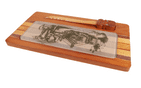 Vintage Wooden Cheese Tray  & Knife New Zealand Timber Sovereign Woodworkers Ltd 1970s Native Woods