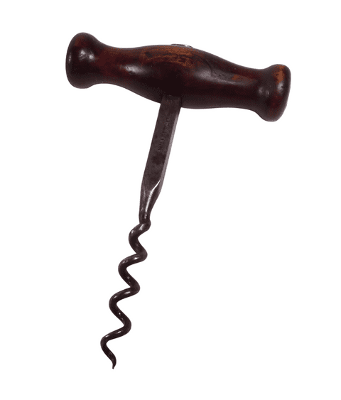 Vintage Wooden Handle Direct Pull Willetts Ltd Sheffield Corkscrew Broad Arrow Mark 56 British Army