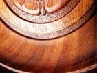 Vintage Wooden J Smith Carved Wood Bowl 9
