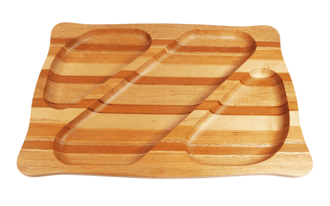 Vintage Wooden Serving Dish Tray New Zealand Timber Sovereign Woodworkers Ltd 1970s Native Woods