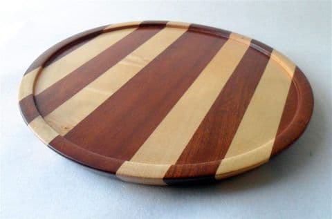 Vintage Wooden Wood Cambridge Ware Tray OA Circa 1950s Different Laminated Woods