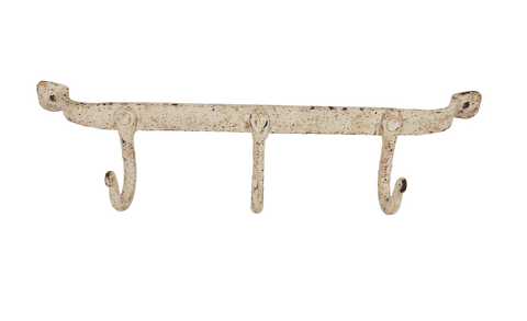 Vintage Wrought Iron Coat Hook Back Door Farmhouse Kitchen Country Living Blacksmith Made