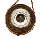 Vintage Zodiac Signs Ceramic Faced Aneroid Barometer 1950s Horoscopes Astrology Air Pressure