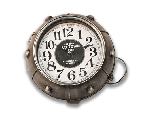 30cm Industrial Round Desktop Clock
