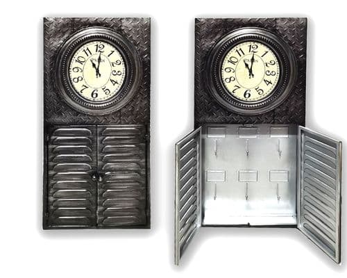 84cm Clock & With Doors & Key Hooks