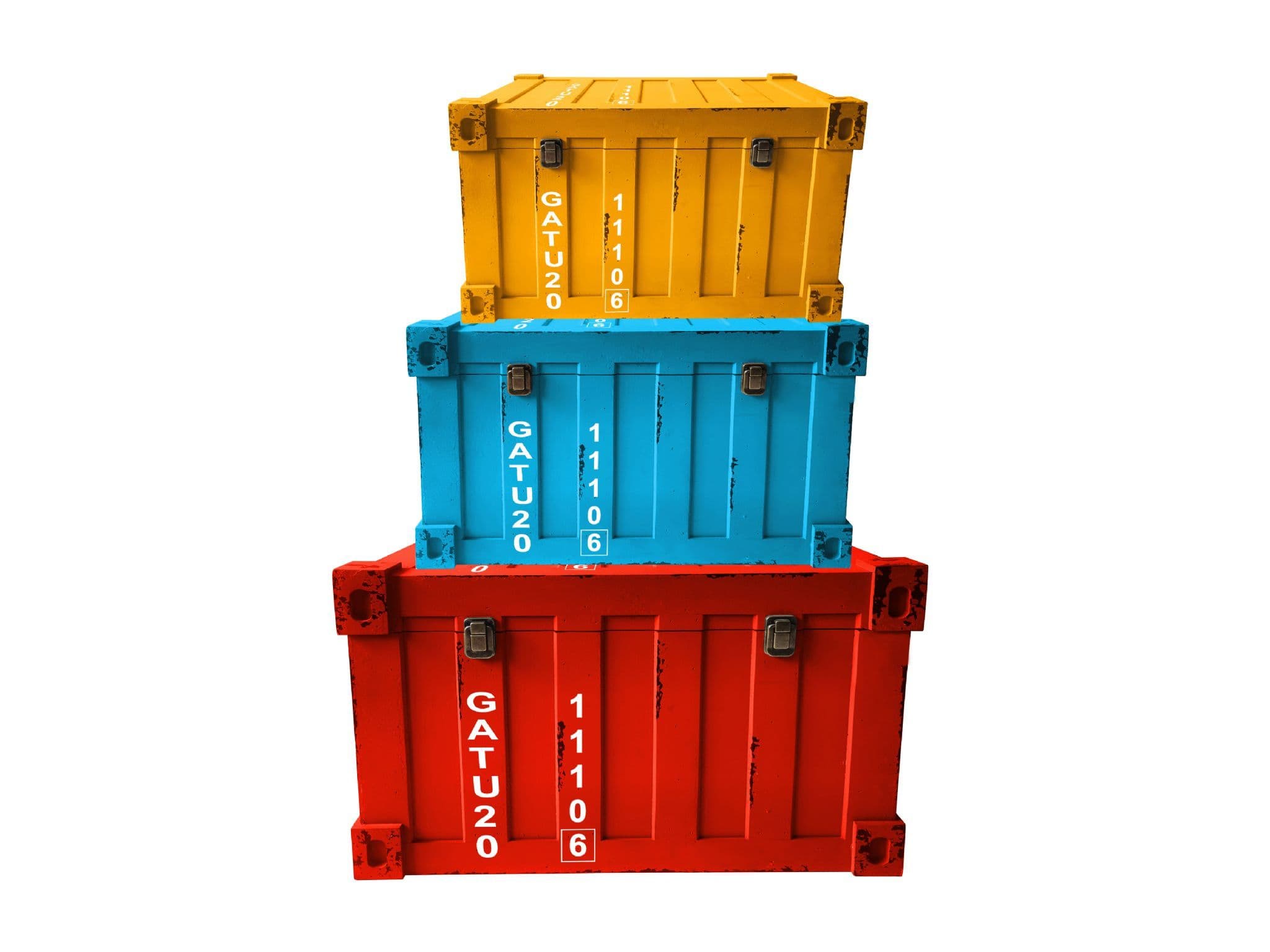 Container Store Trunks Shipping Container Storage Trunk Set Of 3