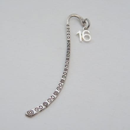 16th Birthday Bookmark - Charm Style
