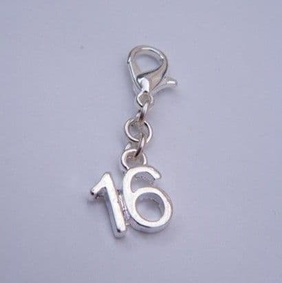 16th Birthday Clip On Charm