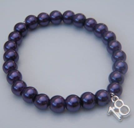 18th Birthday Bracelet - Charm Beaded Style
