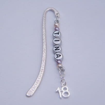 18th Birthday Personalised Bookmark