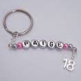 18th Birthday Personalised Keyring