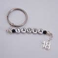 18th Birthday Personalised Keyring