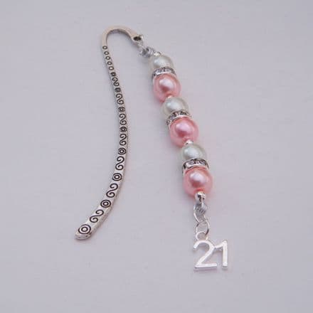 21st Birthday Bookmark - Elegance Style