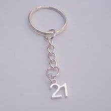 21st Birthday Keyrings